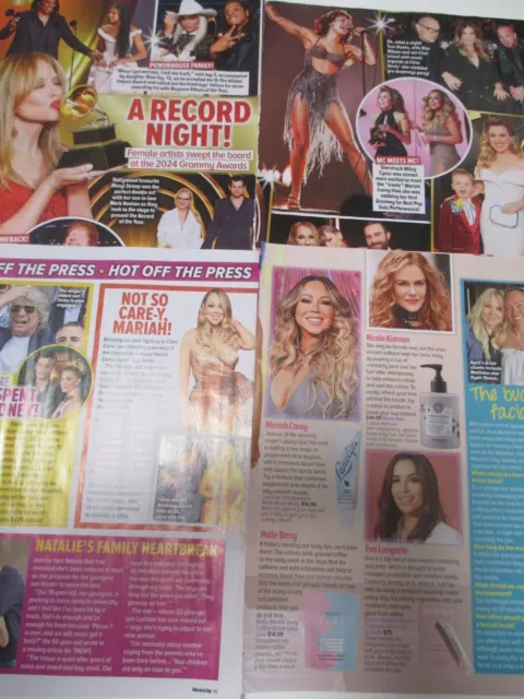 3 MARIAH CAREY*February 2024*Australian Magazine Clippings