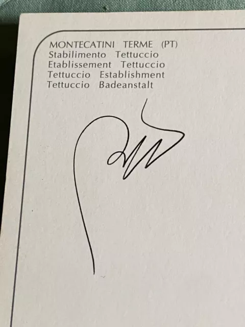 Autografo Originale Roberto Baggio