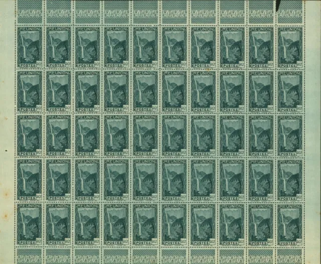 French Reunion 1933- MNH stamps. Yvert Nr.: 131. Sheet of 50. ... (EB) MV-17584