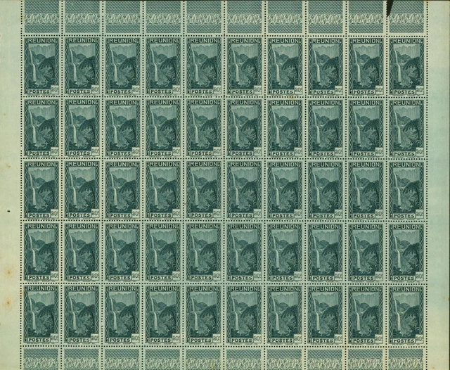 French Reunion 1933- MNH stamps. Yvert Nr.: 131. Sheet of 50. ... (EB) MV-17584