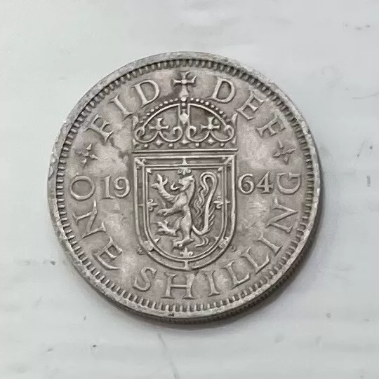 Great Britain One Shilling Coin 1964 Elizabeth II *IDEAL FOR COLLECTORS*