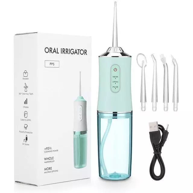 Akku-Wasserflosser Dental Oral Irrigator Floss Water Pick Teeth Cleaner Neu