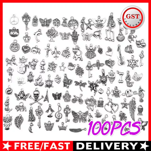 Bulk Tibetan Silver Mixed Charms Pendants For Jewelry DIY Making Craft Findings