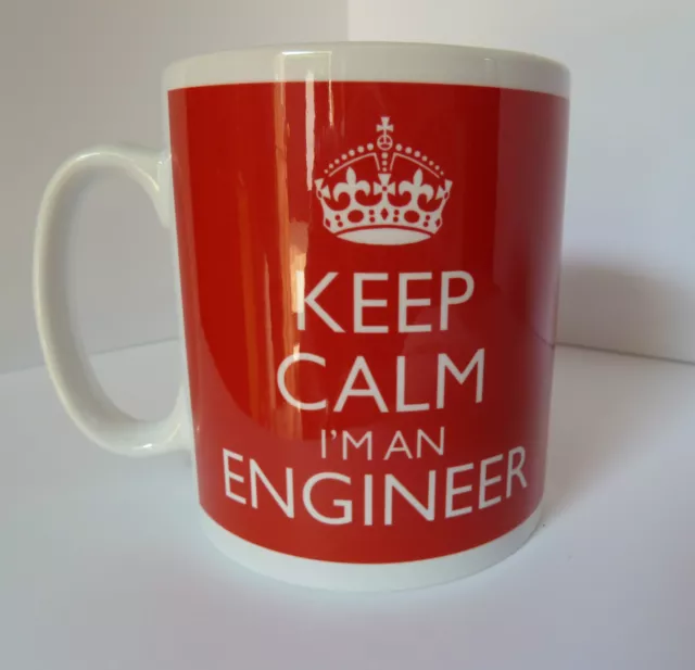 Brand New Keep Calm I'm An Engineer Mug In Carry On Style Gift Mug Retro