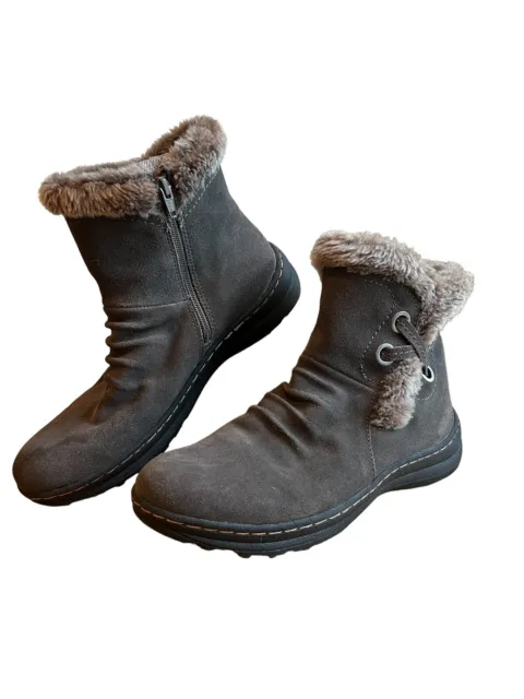 Baretraps Womens 11B ADALYN Gray/Mushroom Weatherproof Boots Warm and very soft