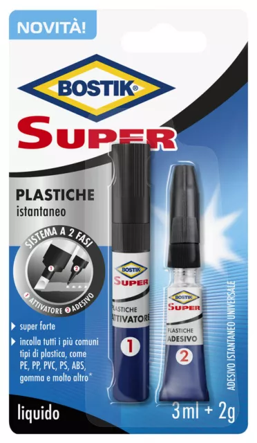 6 PZ BOSTIK Super Plastiche (Attivatore+Adesivo) EUR 92,69 - PicClick FR