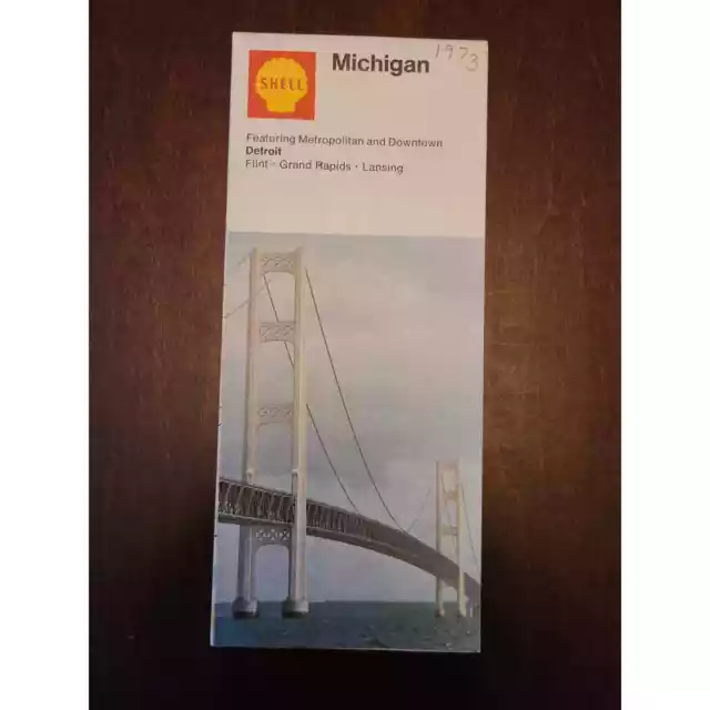 Michigan Road Map Courtesy of Shell 1972 Edition