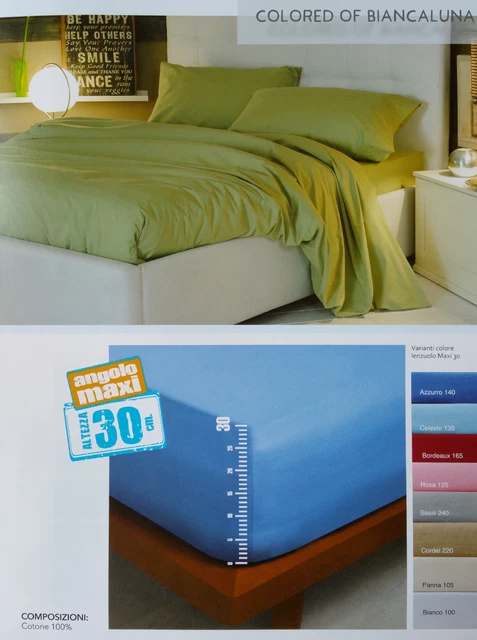 Lenzuolo Sotto Con Angoli Lenzuola Coprimaterasso Tinta Unita Lenzuola Matrimoniali Completo 100% Cotone Lenzuola Letto Singolo Cotone Con Angoli 1 Pezzo (Color : Blue B, Size : King-XL - Foto 8