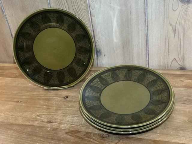 Taylor Smith Taylor Ironstone Mid Century Atomic Onion Dinner Plates - set of 4