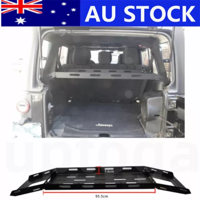 Rear Cargo Rack Luggage Storage Carrier Solid Metal Trunk Shelf for 07-17 JK