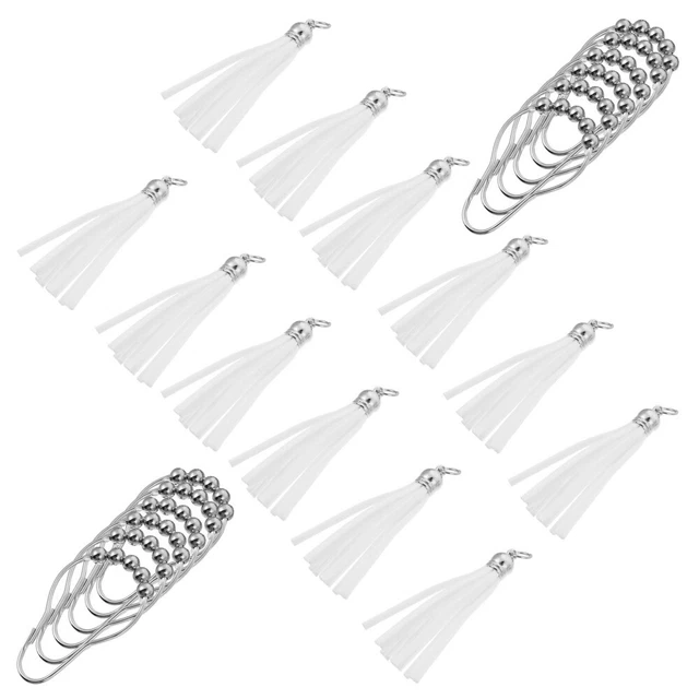 12 piezas Anillos de deslizamiento de cortina de ducha borla de acero inoxidable baño