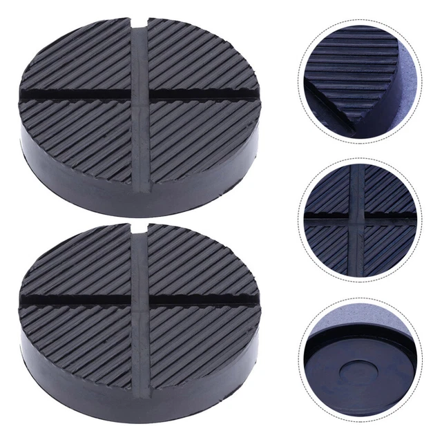 2 Pcs Universelle Gummiunterlage Für Wagenheber Jack-Zubehör Black