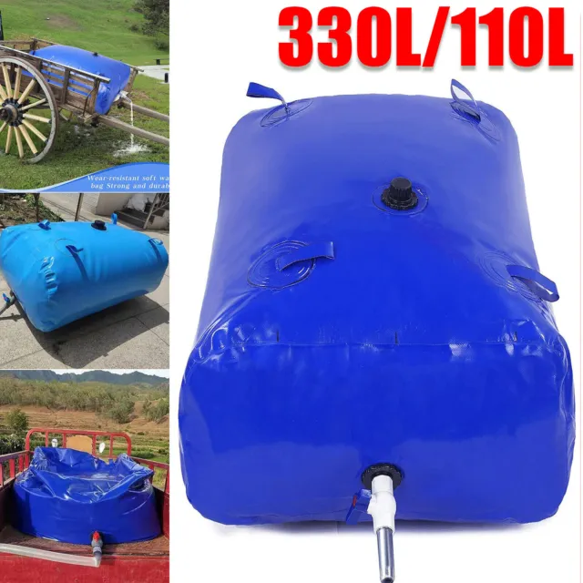 330L/110L Camping Water Bladder Tank Water Storage Bag For Boating Garden AU