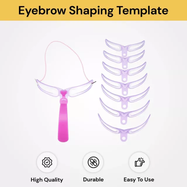 8/16Pcs Women Makeup Shaping Shaper Eyebrow Grooming Stencil Kit Template DIY 2