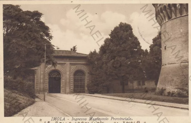 Cartolina Imola Emilia Romagna Ingresso Manicomio Provinciale Viaggiata 1937