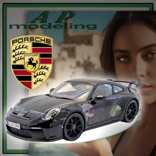 modellino auto scala 1/18 Porsche 911 gt3 modellini da collezione della maisto