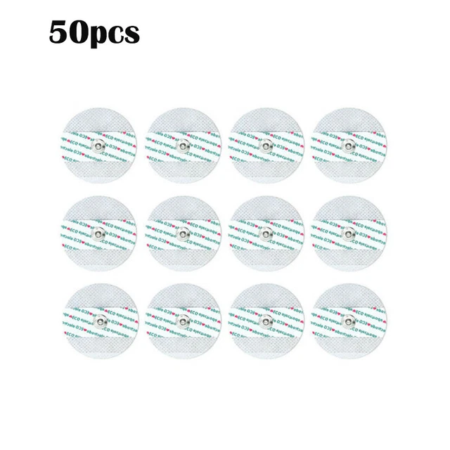 50pcs Medical Electrode Pads for ECG EKG Machine Heart Monitor,AG/AgCl sensor