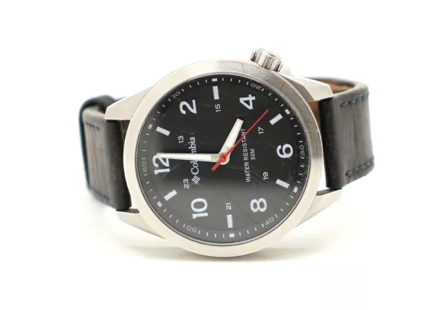 COLUMBIA Crestview Black Dial Black Leather CSS10-001