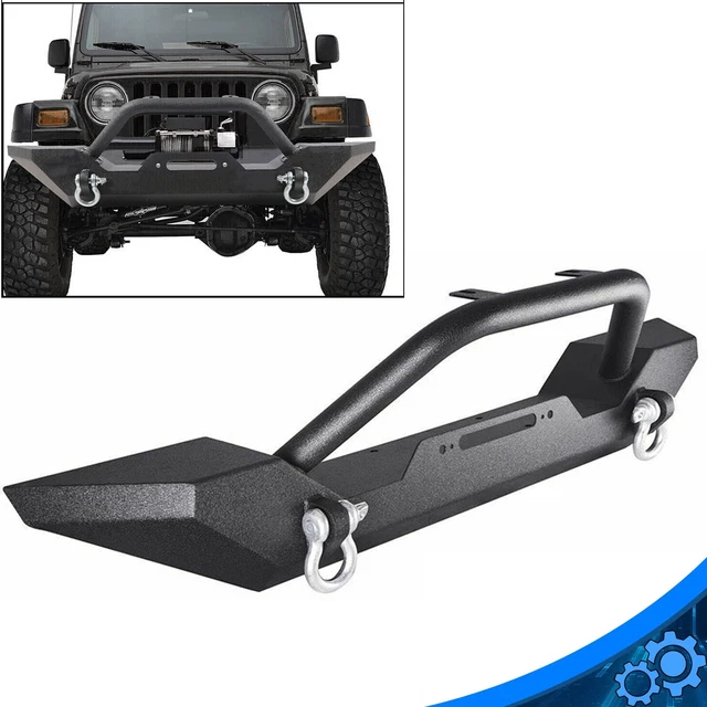 FRONT BUMPER FOR Jeep Wrangler 8706 TJ YJ W/ Winch Plate DRings Rock