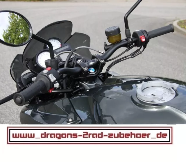 LSL Superbike Umbaukit Gabelbrücke BMW K 1200 R  05-08 SCHWARZ X-Bar Lenkerumbau