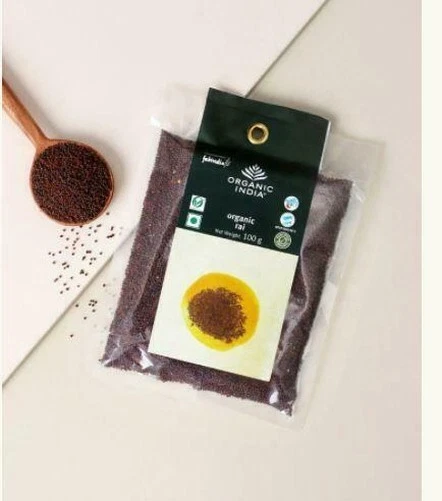 Fabindia Lotto Di 3 Interi Rai (Senape Semi) Spezie 300 G Omega 3 Minerali Fibra