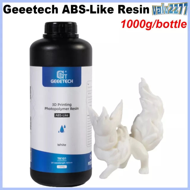 Geeetech ABS-ähnlich Harz 405nm UV-Harz Weiß 1kg für LCD DLP SLA Harz Drucker