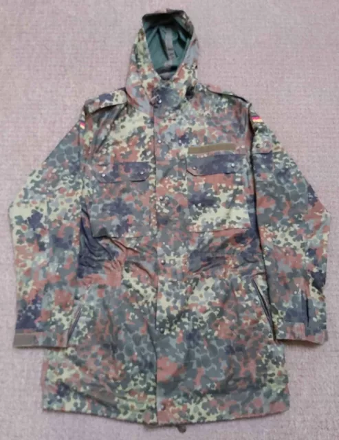 German Army Bundeswehr Flecktarn Camo Parka Jacket Military Surplus