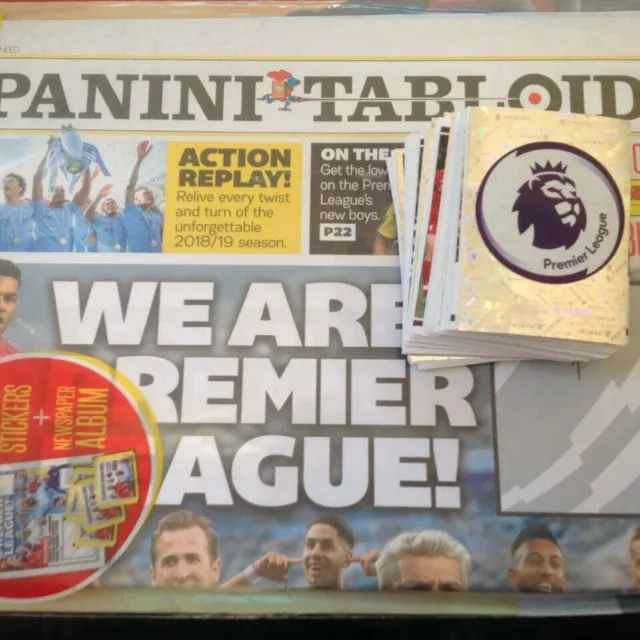 Panini Tabloid Premier League Stickers no 1 - 120 , 2018/19 ,BUY 3 GET 10 FREE
