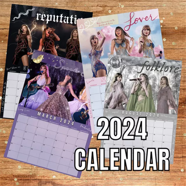 2024 CALENDAR TAYLOR Swift The Eras Tour Calendar Wall Hanging For Fan