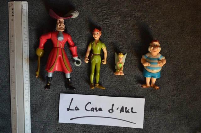 Lot De Figurines Vintage Peter Pan Et Capitaine Crochet - Marque Ideal, 1991 - Occasion