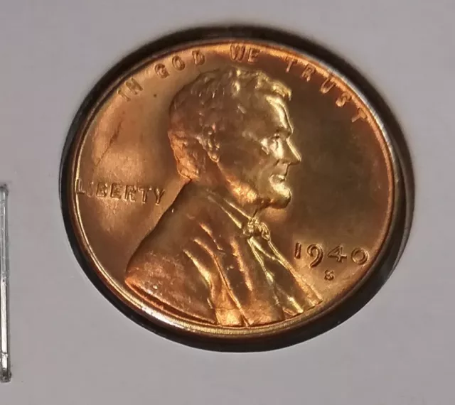1940 Lincoln Wheat Cent  S - BU - Uncirculated