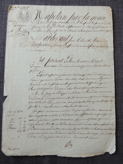 Manuscrits - 1785 Acte Notaire 35 Liffré Succession à La Bouexière