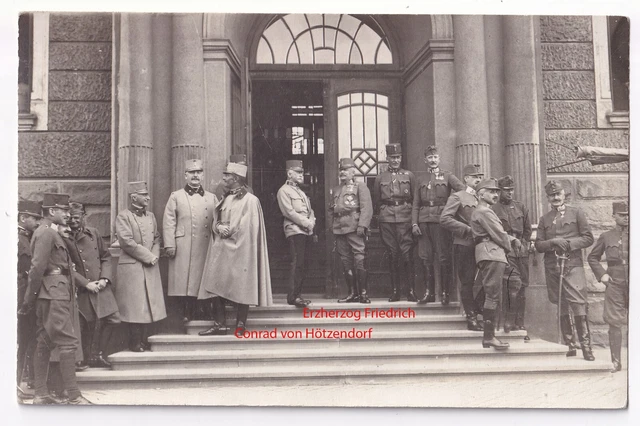 K.U.K FOTO ERZHERZOG Friedrich Conrad v. Hötzendorf Generäle kuk 1wk ...