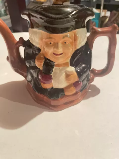 Vintage Staffordshire Shorter & Son Toby Jug Hand Painted Teapot