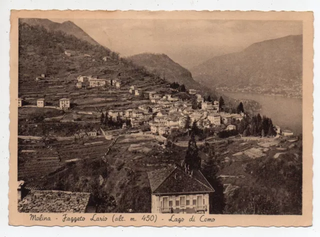 Molina - Faggeto Lario - Lake Como - Panorama With First Piano - Year 1951