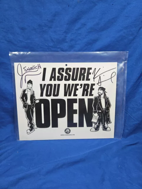 Kevin Smith & Jason Mewes Signed Clerks Jay & Silent Bob Open / Closed Sign