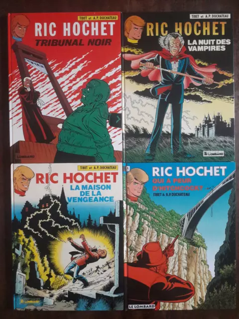 Lot 4 Ric Hochet | Tomes entre 32 à 55 | Tibet/Duchateau | 1981/95 | EO | TBE/BE