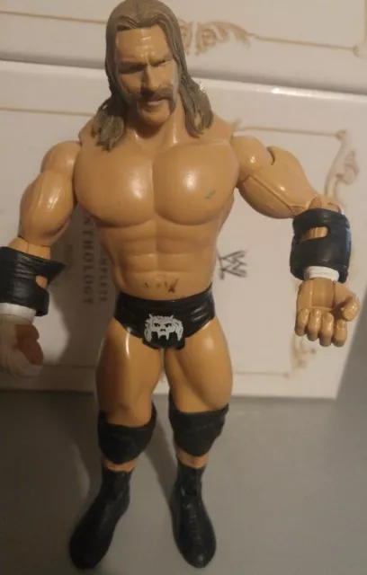 WWE Triple-H Jakks Figur 2005 WWF Wrestling (pads and mustache)