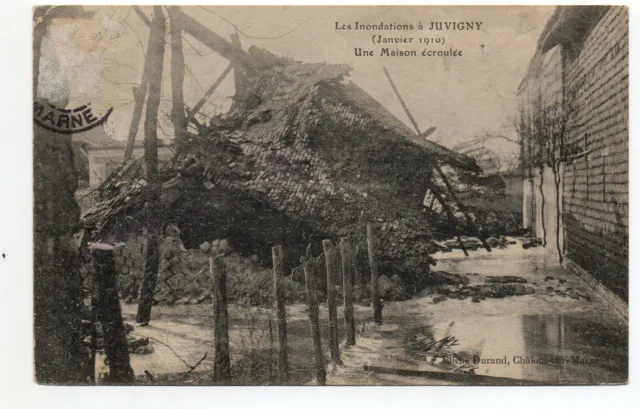 JUVIGNY - Marne - CPA 51 - the Floods of 23 and 25 January 1910 - view N° 22