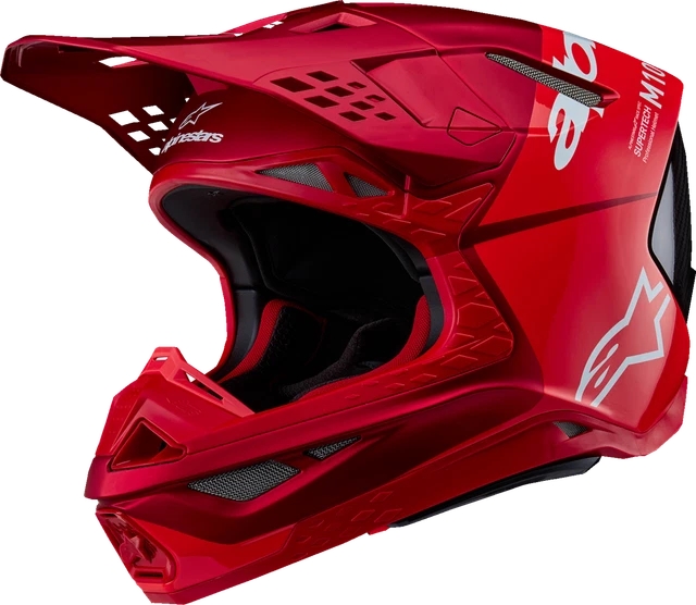 Alpinestars Supertech M10 Flood Mips® Helmet Red / Red Fluo / Gloss / Matte S