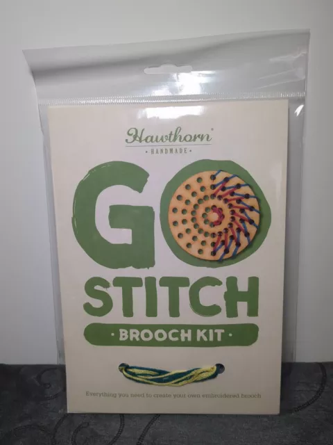 Kit de broche Go Stitch hecho a mano espino