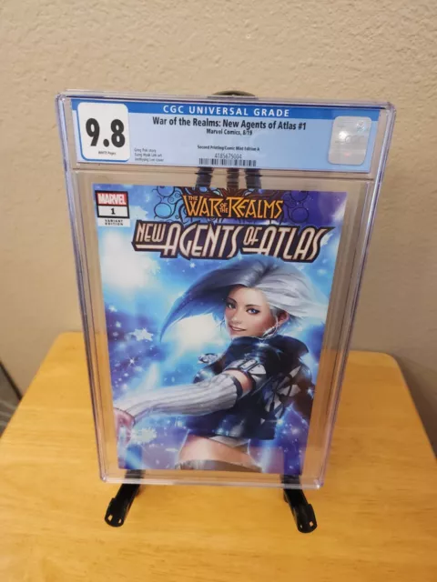 War of the Realms New Agents of Atlas 1 (8/19) 2nd Print CGC 9.8 Comic Mint Ed A