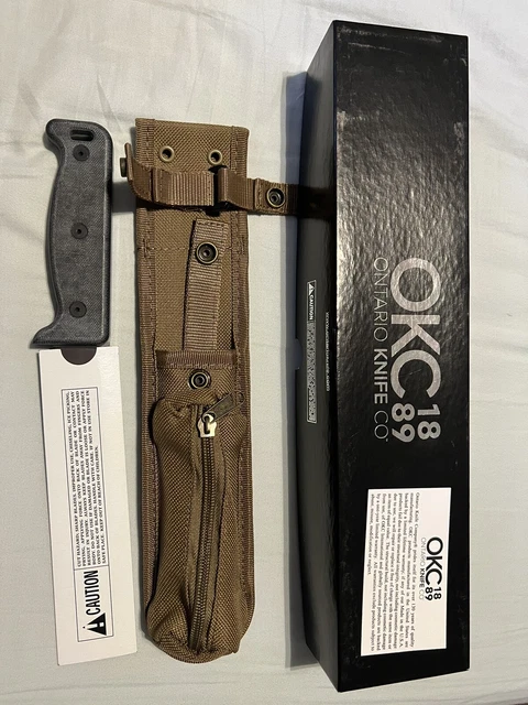Ontario The Black Bird Series Fixed Knife S35VN Stainless Blade Micarta Handle Ontario The Black Bird Series Fixed Knife S35VN Stainless Blade Micarta Handle