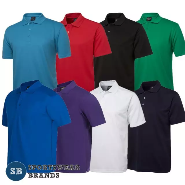 Mens Podium Poly Polo Shirt Team Wear Sports Club Quick Dry Cool Comfort 7SPP