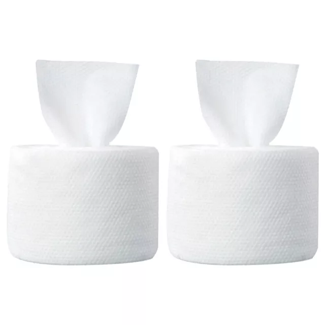 2 Rolls Non Adhesive Wound Hair Towels Cosmetic Cotton Pads