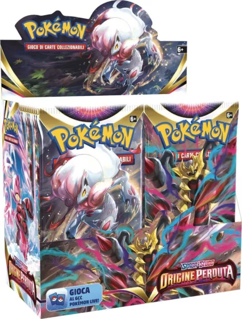 Carte Pokemon Spada e Scudo Origine Perduta box 36 Buste Sigillato