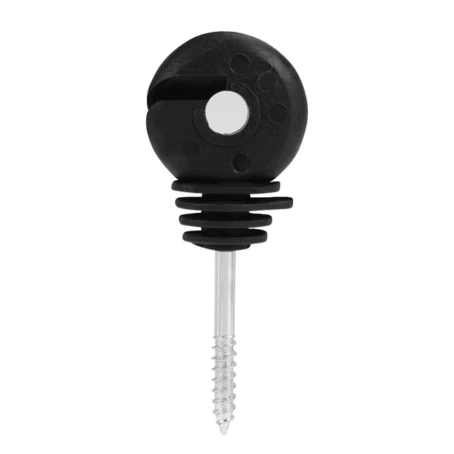 100Pcs Short Screw Type Ring Insulator Electric Meadow Fence Post Accessories❤