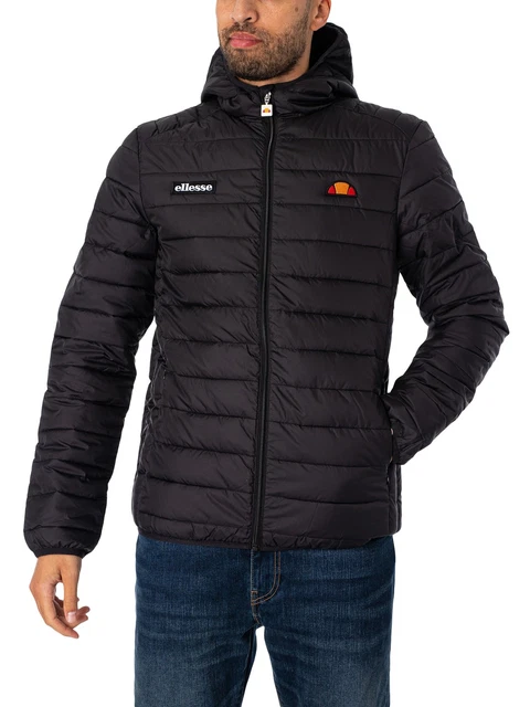 Ellesse de los hombres Chaqueta acolchada de LombardÃ­a, Negro