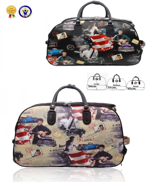 Ladies Travel Holdall With Wheels ELVIS PRESLEY HOLDALL Trolley