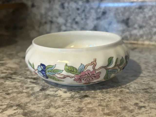 Aynsley Pembroke Made in England Round Trinket Bowl Dish Fine China Floral